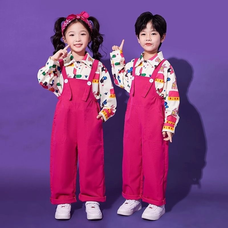 【พร้อมส่งในจีน】ชุดเอิ้ยม เสื้อเชิ้ต ลายดอก ชุดเต้น การแสดง สงกรานต์ เสื้อฮาวาย สำหรับเด็กหญิงและชาย - รูปที่ 3