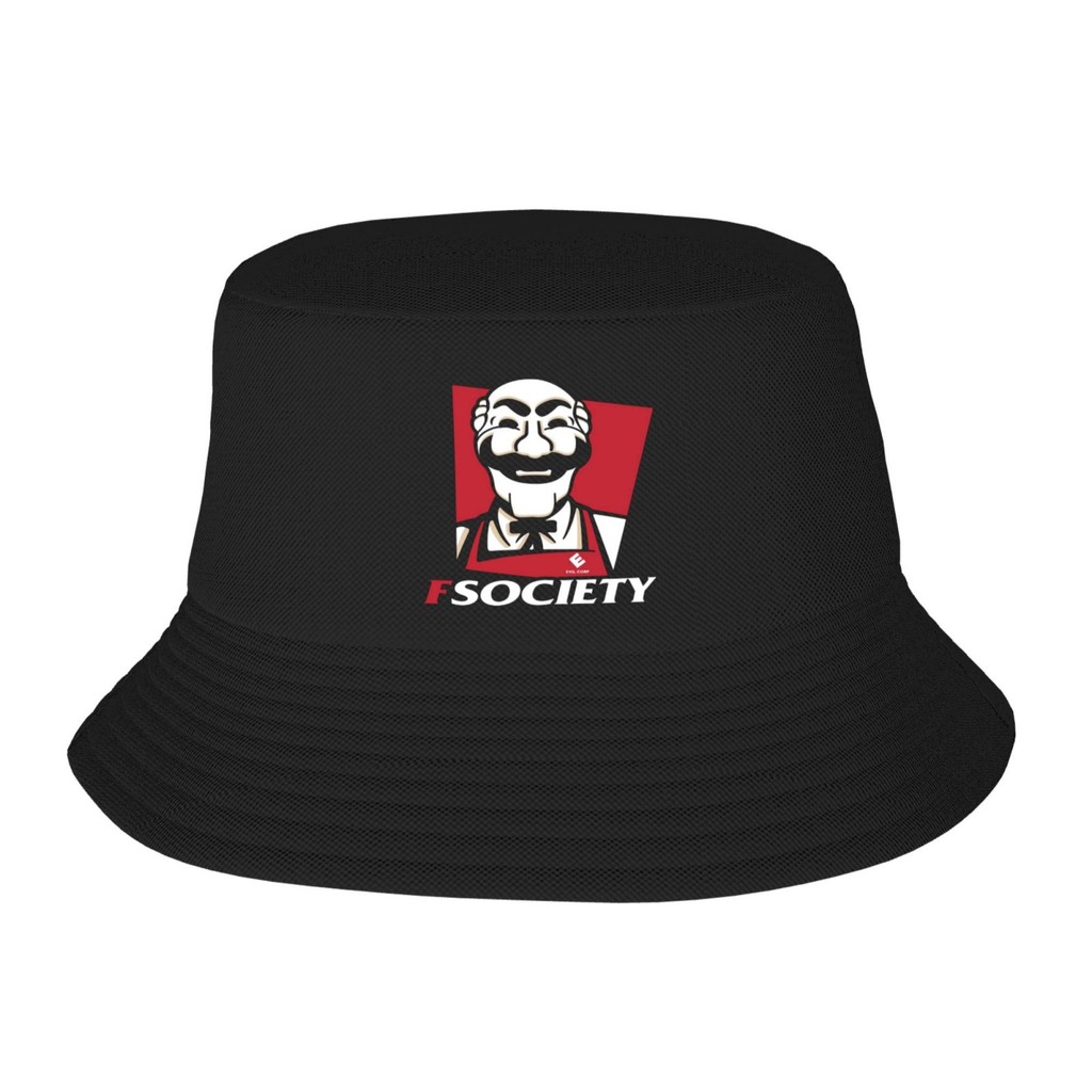หมวกชาวประมงพิมพ์ลายแปลกใหม่ Inspired by Mr. Robot FSociety