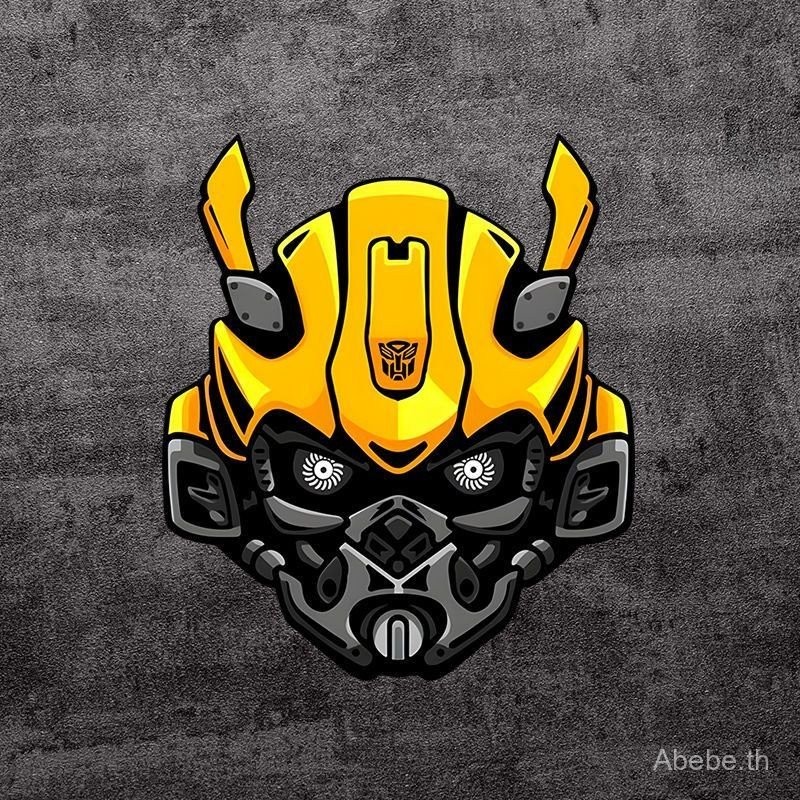 สติกเกอร์ติดรถ Transformers Bumblebee สติกเกอร์ติดรถการ์ตูนที่มีเอกลักษณ์ส่วนตัวสร้างสรรค์ตกแต่งตัวถังรถโน๊ตบุ๊คกันน้ำ