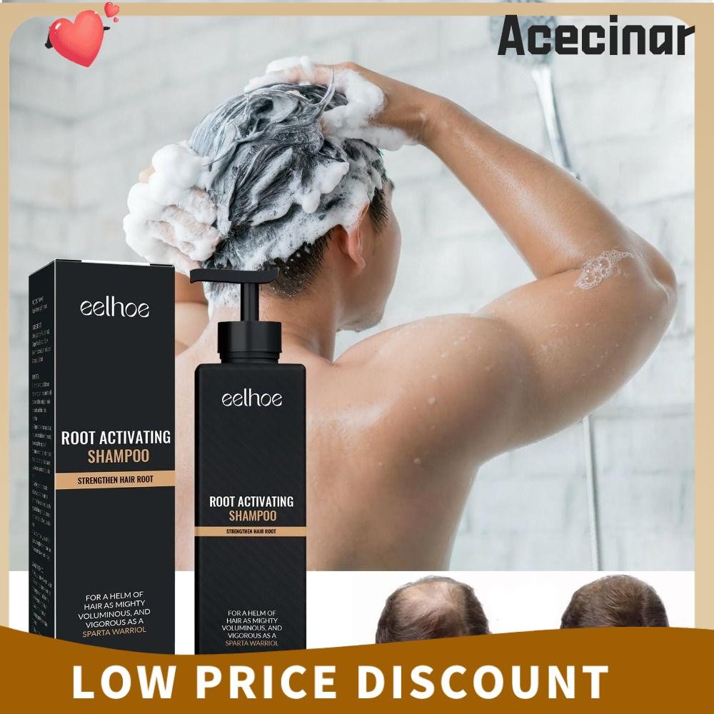 Acecinar Spartan Shampoo, 100ML Natural Root Activator Shampoo, Supple Long Lasting Hair Care Nourishing Hair Regrowth Shampoos Darker & ผมหนาขึ้น