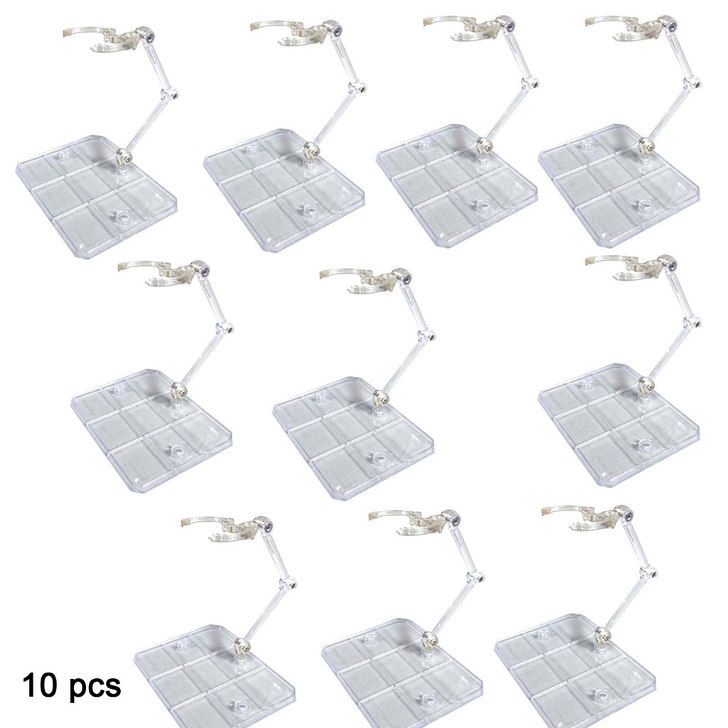 10pcs Tamashii Stage Assembly Action Figure ผู้ถือฐาน SHF สําหรับ Spirit Stand หุ่นยนต์ Spirits Saint Seiya Gundam DIY ตุ๊กตารุ่นขาตั้งปรับความสูงจอแสดงผล