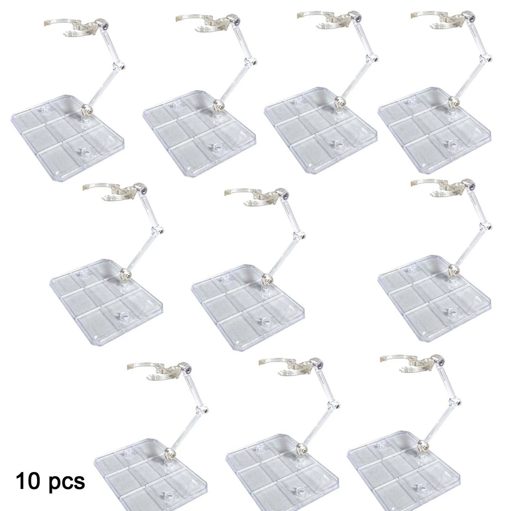 10pcs Tamashii Stage Assembly Action Figure ผู้ถือฐาน SHF สําหรับ Spirit Stand หุ่นยนต์ Spirits Saint Seiya Gundam DIY ตุ๊กตารุ่นขาตั้งปรับความสูงจอแสดงผล
