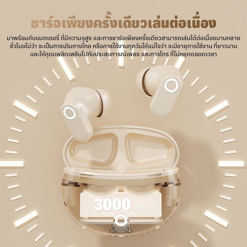 หูฟังบลูทู ธ ด้ามสั้นหูฟังไร้สายขนาดเล็ก 3D สเตอริโอเอฟเฟกต์เสียงต่ำหน่วงเวลาเกมดูละครบลูทู ธ 5.4 การเชื่อมต่อที่เสถียร