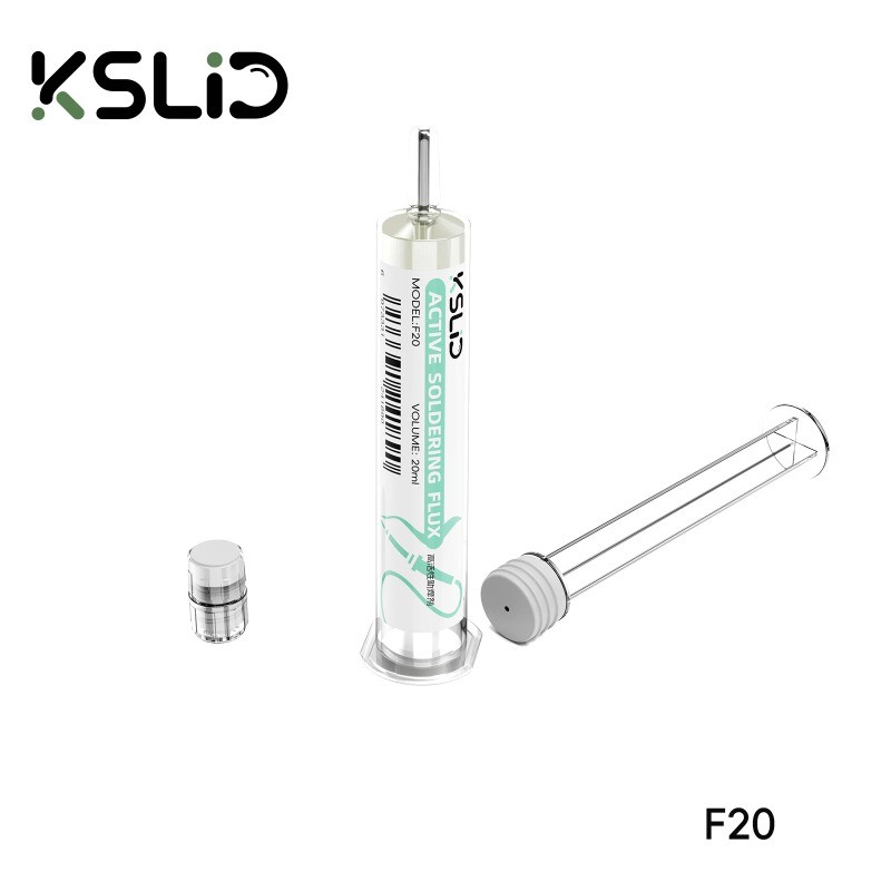 Kslid F20 10CC คุณภาพสูงไร้สารตะกั่ว/ปราศจากสารไฮโดรเจน/ไม่มีกลิ่น/ไม่มีทําความสะอาด Solder Flux สําหรับโทรศัพท์ LED BGA เชื่อม SMD PGA PCB ซ่อม