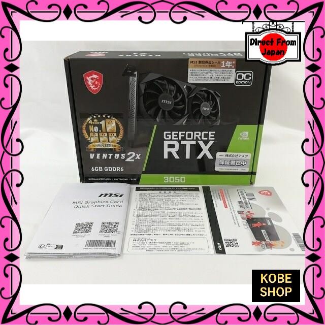 【ส่งตรงจากญี่ปุ่น】 MSI GeForce RTX 3050 VENTUS 2X 6G OC RTX3050/6GB(GDDR6) 【สินค้ามือสอง】