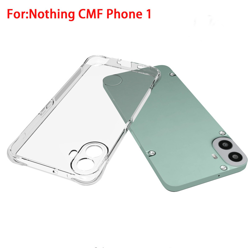 สําหรับ Nothing CMF Phone 1 กรณี ELVEV กันกระแทกถุงลมนิรภัย Soft TPU ใสฝาครอบโทรศัพท์