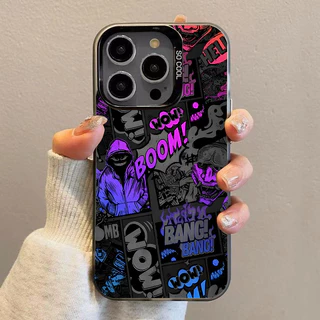 🌹GOOD🌹แฟชั่นดาร์กคอมิกส์ เคส Iphone 17 16 15 13 Pro Max 7Plus 11 12 14 Pro Max 11 Pro Max 7 8 14 15 Plus XR X XS Max