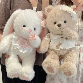ตุ๊กตา กระต่าย หมีเท็ดดี้ 40/45cm ตุ๊กตาหมีเท็ดดี้แบร์ ตุ๊กตายัดนุ่นรูปสัตว์ ของขวัญวันเกิด