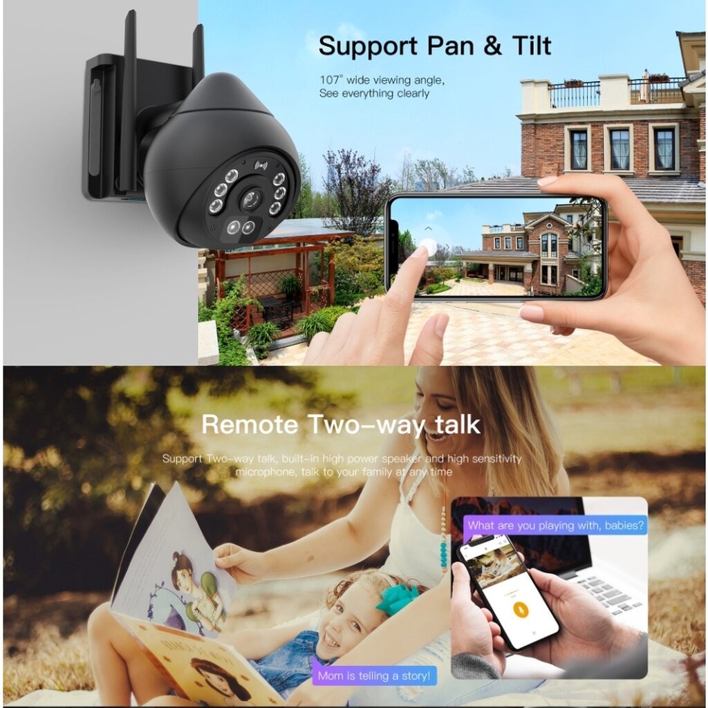 แนะนำ 💥 Vstarcam CS96PRO WIFI 5.8G 5.0MP Ai กล้องวงจรปิด กล้องวงจรไร้สายภายนอก outdoor ภาพสี