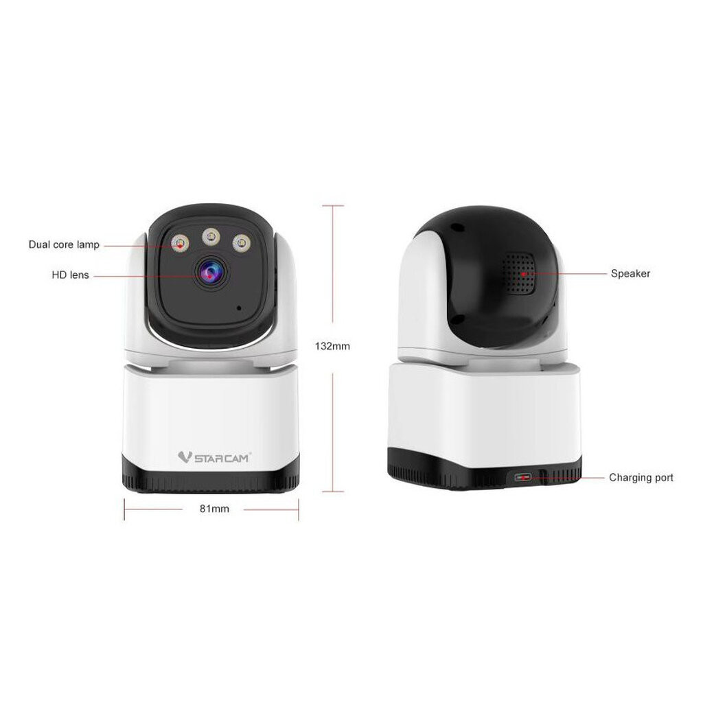 Vstarcam CS995 3MP 1269p กล้องวงจรปิดไร้สาย Indoor Wi-Fi Security Camera มีระบบ AI+
