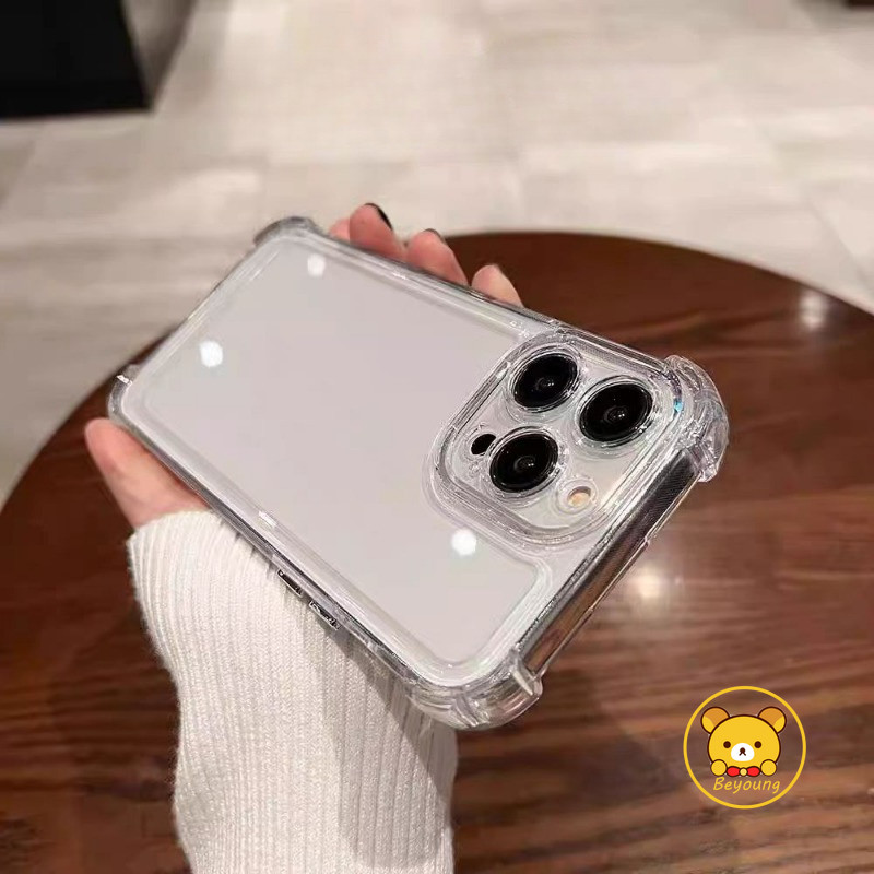 สี่มุมโปร่งใสเคสโทรศัพท์สําหรับ Huawei Pura 70 Pro Pro + Ultra P60 ART Nova 12i 11i 10 SE Y72 Y61 Y6