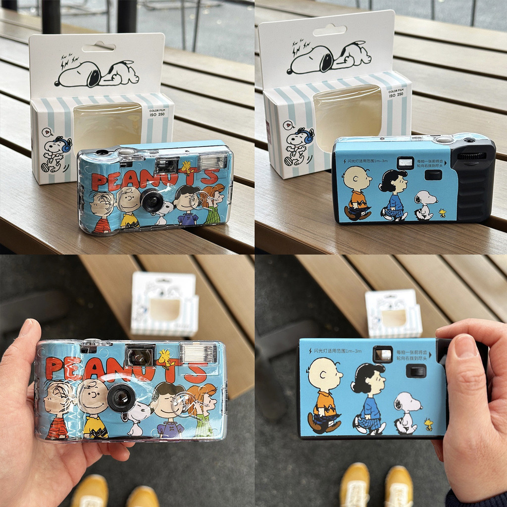 [กล้องฟิล์ม] Snoopy Snoopy ฟิล์มกล้องฟิล์มแบบใช้แล้วทิ้งนักเรียนระดับไฮเอนด์สร้างสรรค์ของขวัญวันเกิดปีใหม่สาว