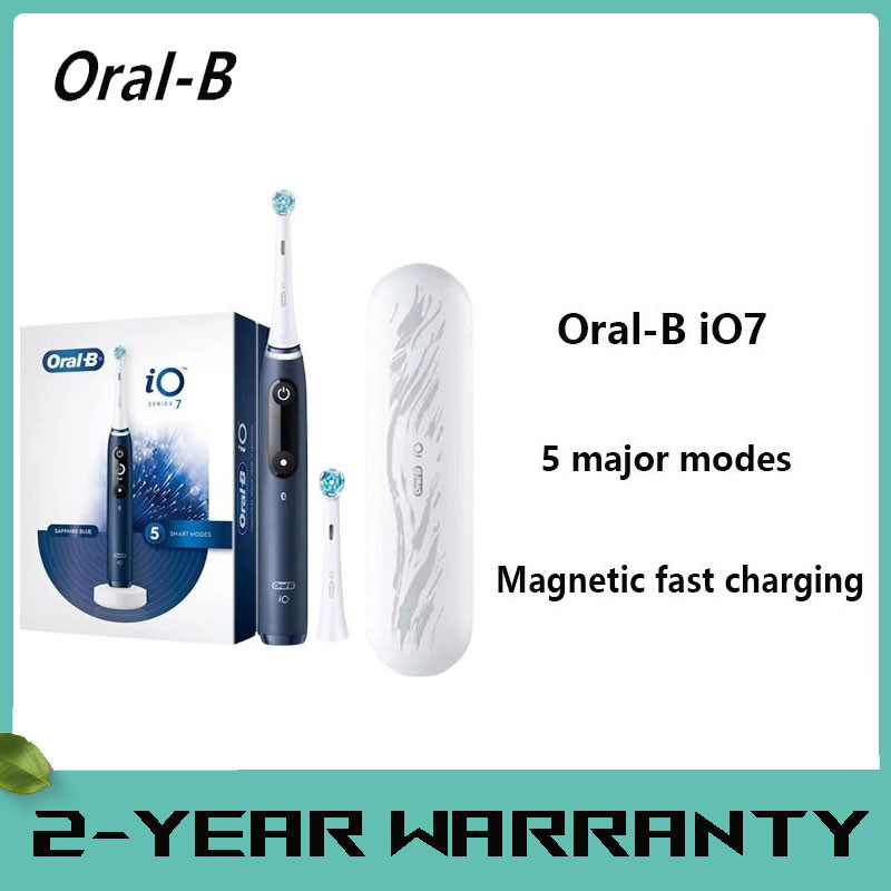 Oral-b Io7 แปรงสีฟันไฟฟ้า หัวแปรง 3 มิติ มองเห็นได้ 5 โหมด