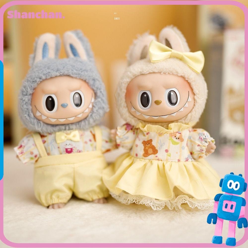 เสื้อผ้าตุ๊กตา SHANCHAN Labubu, อุปกรณ์ตุ๊กตาผ้าฝ้ายทํามือ, ของขวัญ Cos ทนทาน Labubu Time To Chill Filled|เสื้อผ้าตุ๊กตาทํามือสําหรับตุ๊กตาลาบู 17 ซม