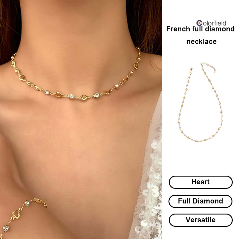 Colorfield สร้อยควันหยุดหัวใจรักมุก พลอยเทียม เกาหลี ระดับไฮเอนด์ ละเอียดอ่อน สำหรับผู้หญิง ของขวัญวันหยุด เครื่องประดับ - รูปที่ 3