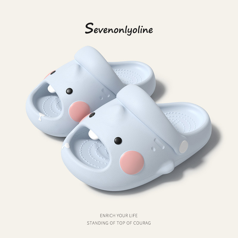AYUER อ๋อ พร้อมสต็อก 1-6 ปีสายรัดเด็กรองเท้าแตะฉลามน่ารักกลางแจ้งน่ารัก อีวา รองเท้าแตะเด็กทารกน้ําหนักเบา