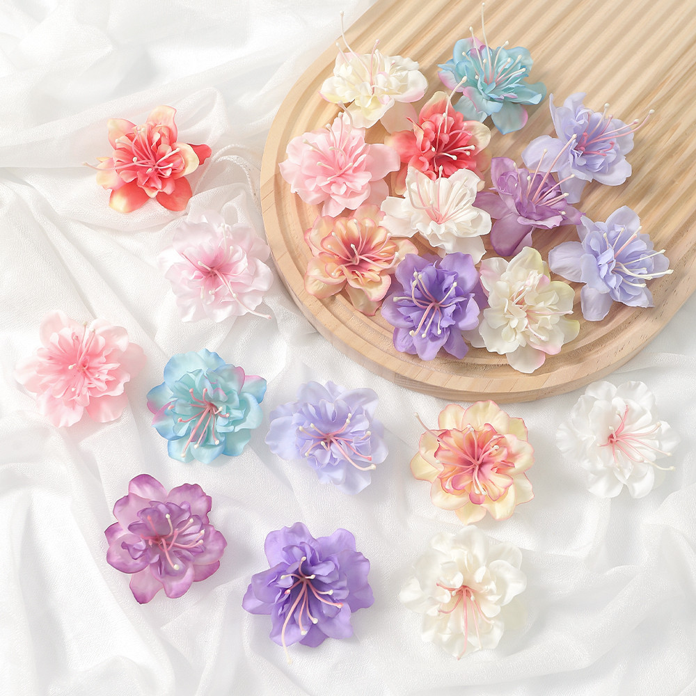 1/5ชิ้นดอกไม้ปลอมหัวดอกไม้ประดิษฐ์หัวจํานวนมากผ้าไหม มารยาท งานฝีมืองานแต่งงาน ทําเอง พรรคเค้กบ้านพวงหรีดตกแต่ง ราคา ถูกที่สุด ดีลบีเคเค แกลเลอรีภาพที่ 8