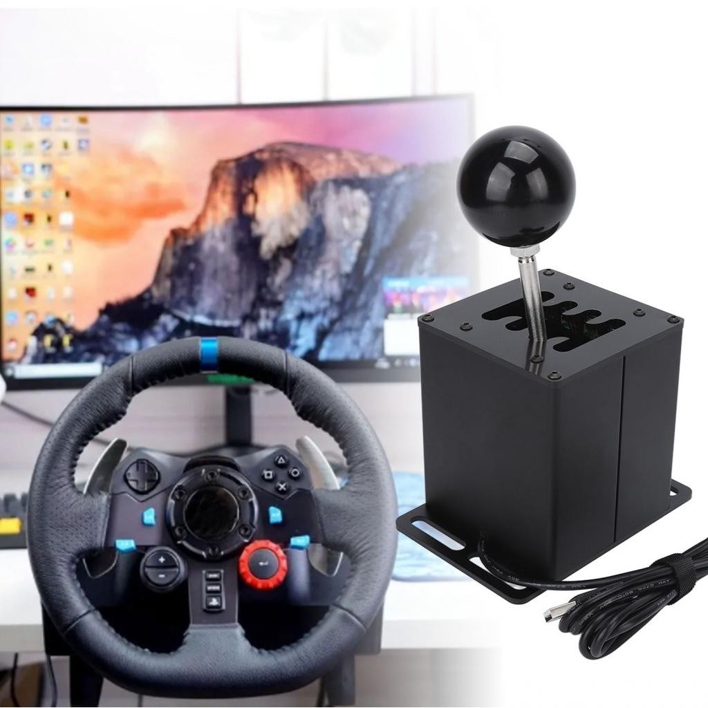 PUSOKEI USB Simulator Gear Shifter สําหรับ ATS ETS ฝุ่น WRC Sim Racing เกม Windows PC 7 RH G29 G27 G