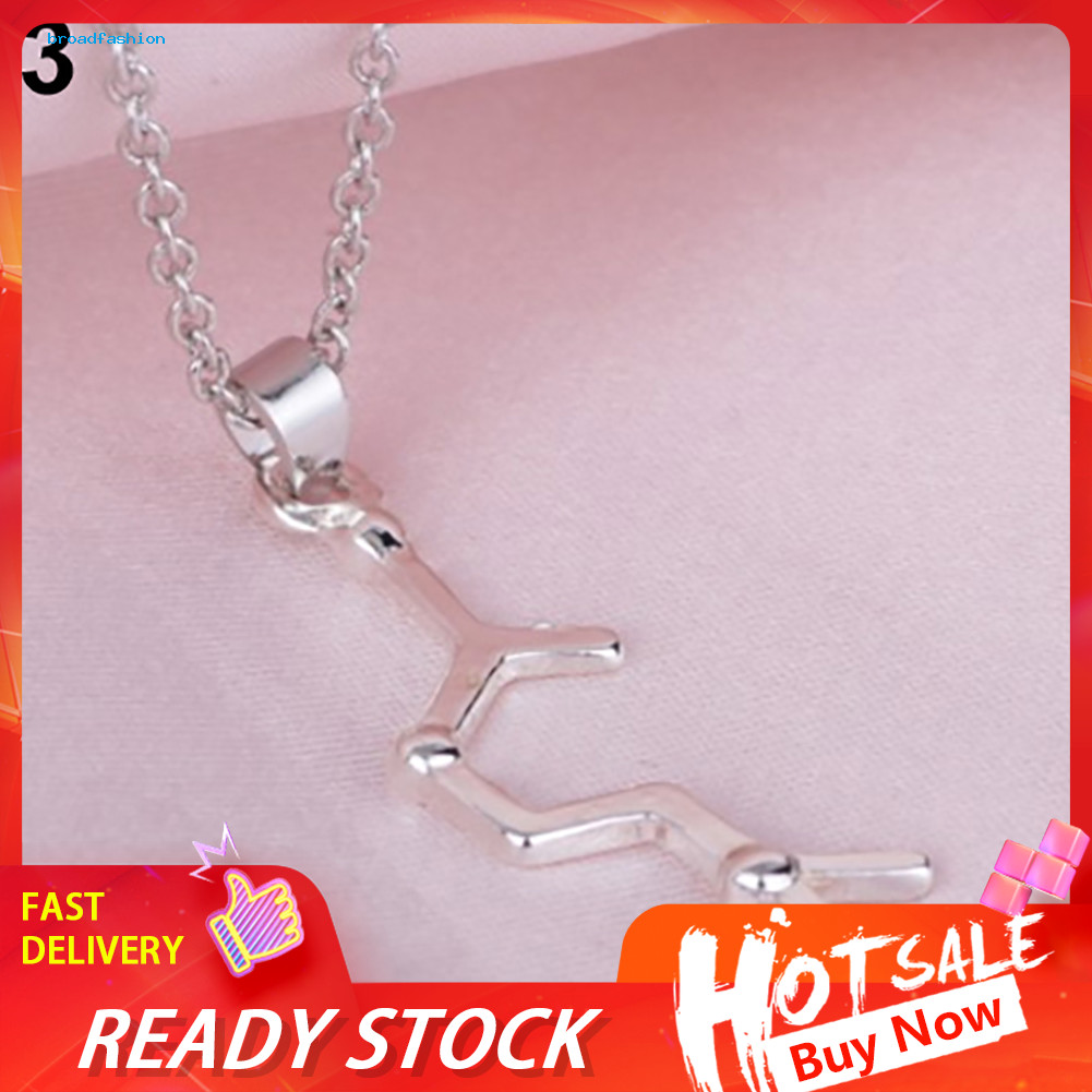 BRO_ DNA Serotonin Dopamine Acetylcholine Biochemistry สร้อยคอจี้โมเลกุล