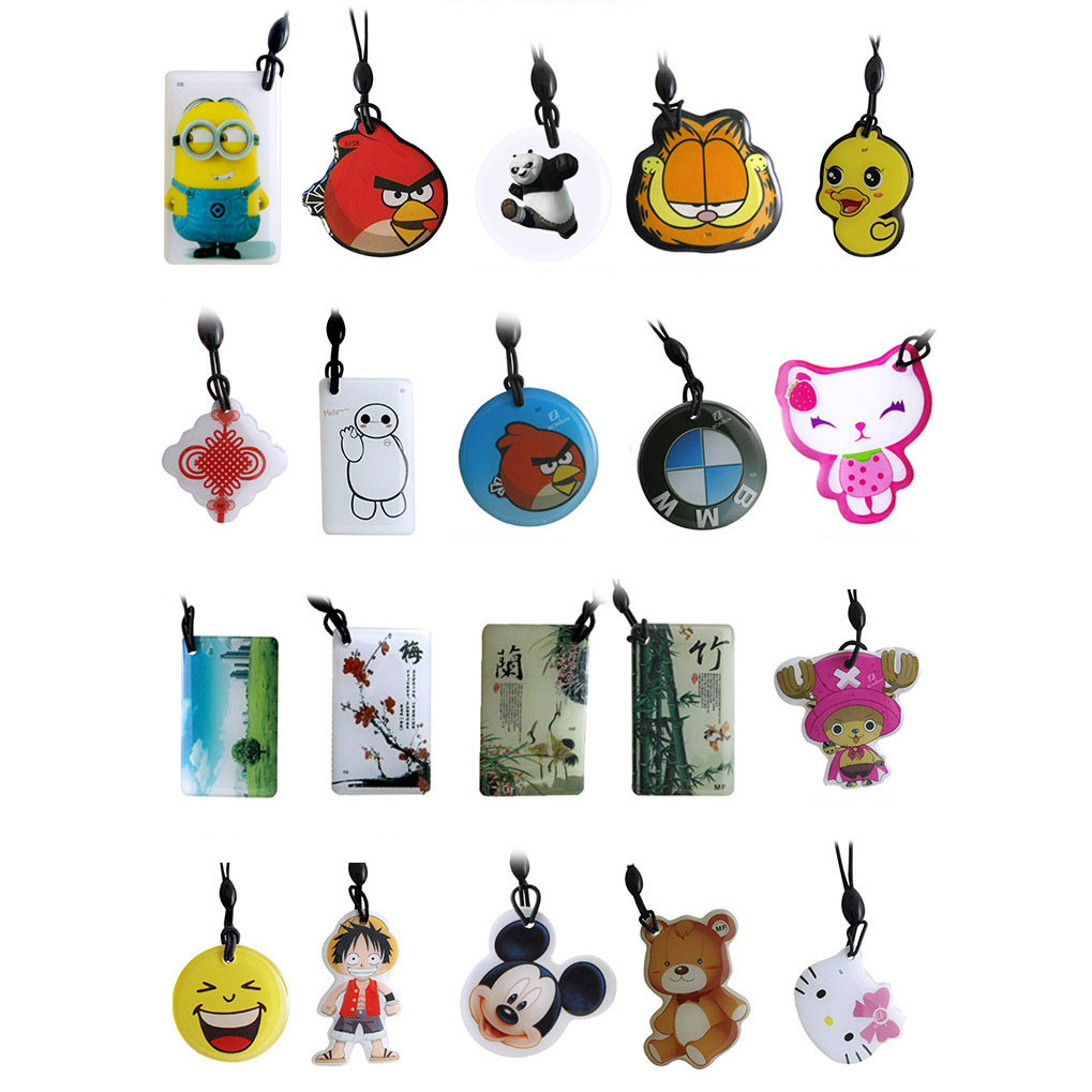 RFID Epoxy Tag 125kHz (T5577) - พวงกุญแจคีย์การ์ด เขียนทับได้ กันน้ำ