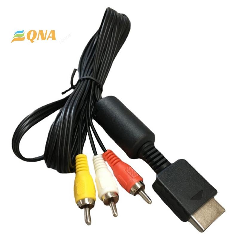 [QNA] สายวิดีโอ AV ทีวี Audio Video Stereo Cable A/V, สําหรับ PS1 Audio Video Cord Wire สําหรับ 1/2/3 ใหม่
