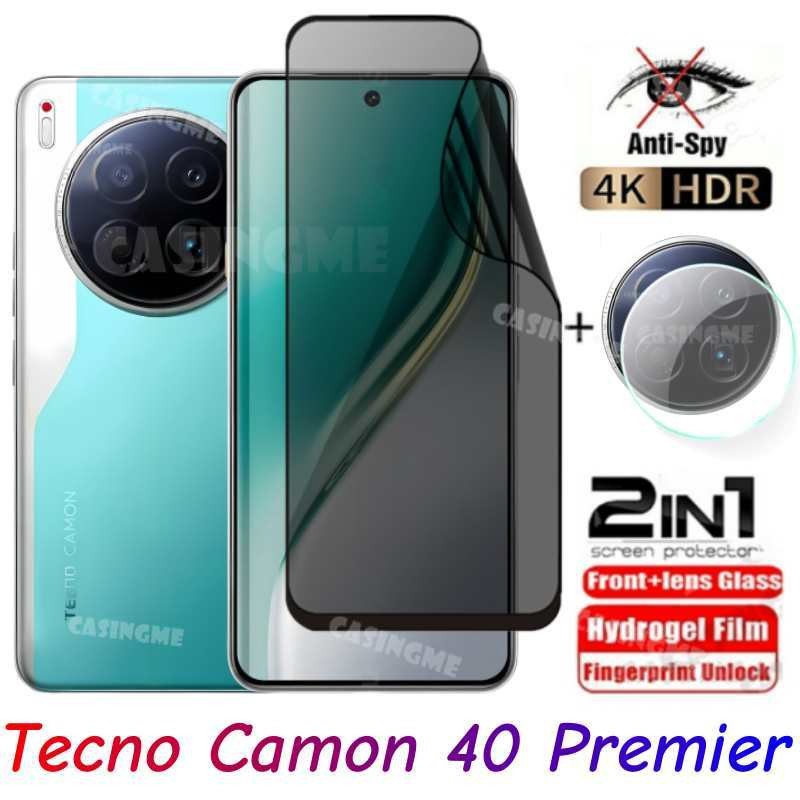 สําหรับ Tecno Camon 40 Premierคลุมทั้งหมดนุ่มความเป็นส่วนตัวHydrogelฟิล์มสําหรับTecno Camon40Pro Cam