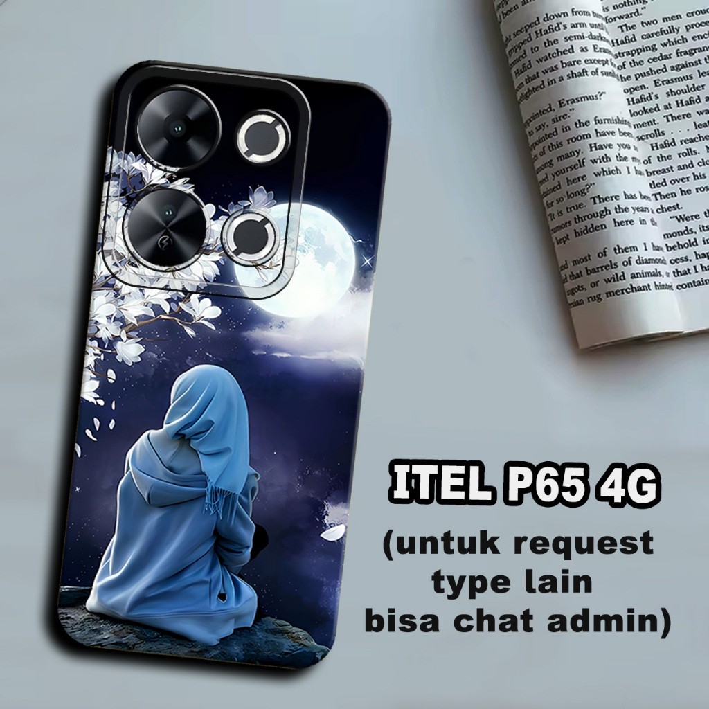 CC32/ เคสยางยืดหยุ่นสําหรับ ITEL P65 4G/hijab Motif/ITEL P65 4G case / ITEL P65 4G case / ITEL P65 4