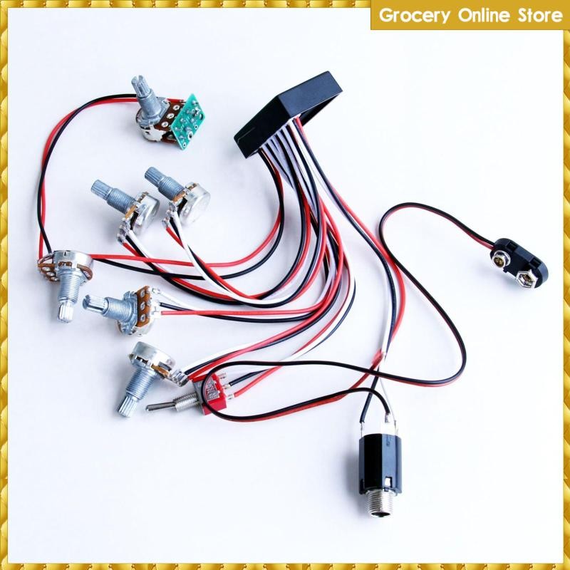 [Wishshopelxl] Bass Preamp Circuit Bass EQ Equalizer Metal Electronic Amplifier Professional