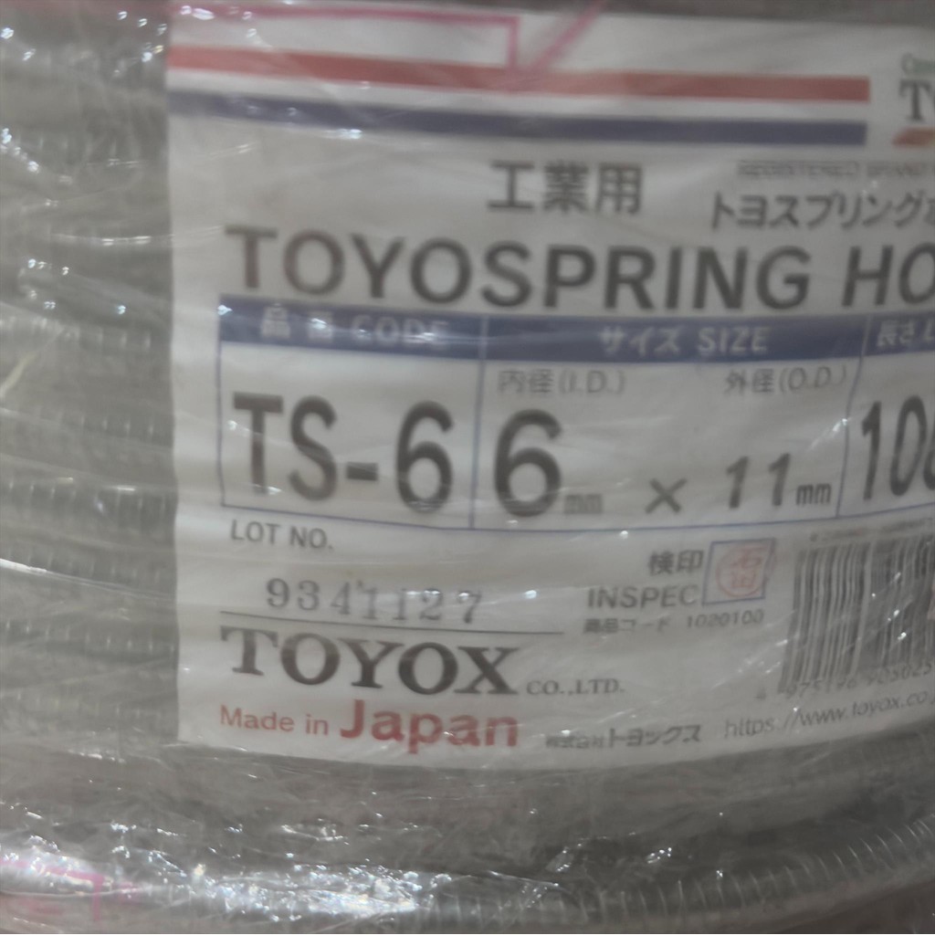 รับประกัน TOYOX TS-6 สายท่อ TOYOX TS-6 1/4" 6X11MM / Toyox สปริงท่อเกลียวท่อน้ํามัน TOYOX ท่อสปริงโต