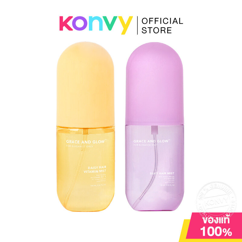Grace And Glow Mist เกรซ แอนด์ โกลว์ สเปรย์บำรุงเส้นผม 100ml (Daisy/Silky)