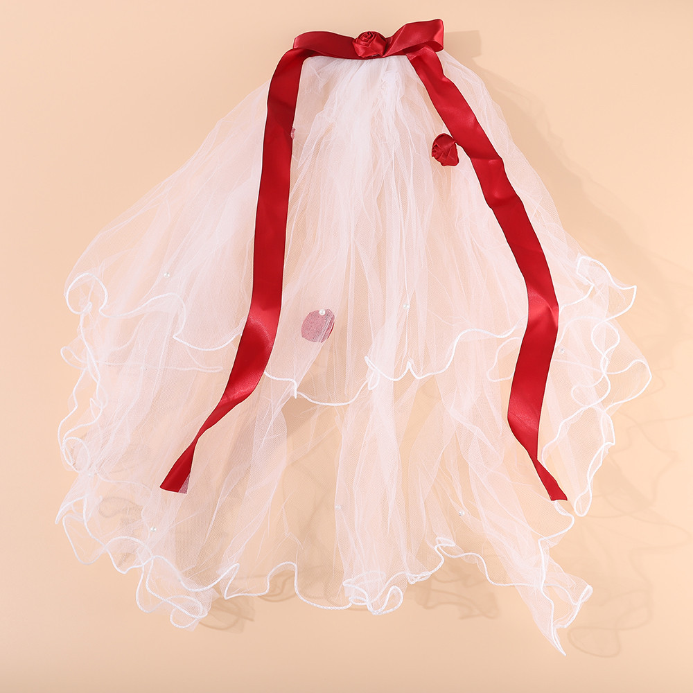 【COD/READY】Wedding Veil Elegant Bridal Veil Mesh Tulle With Clip Suitable For Wedding Party