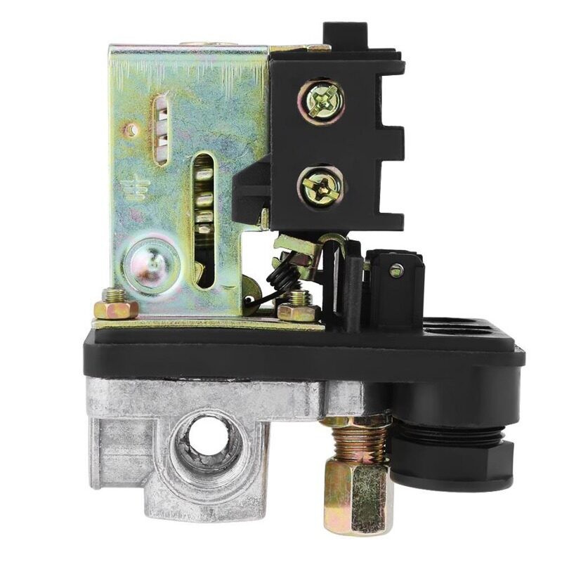 สวิตช์ออโต้ปั๊มลม เพรชเชอร์สวิตช์ เพรชเชอร์สวิทช์ปั๊มลม ออโต้ปั้มลม 90PSI -120PSI คอมเพรสเซอร์สวิตช์ควบคุมแรงดันวาวล์หลากชนิดเกจวัดควบคุม - รูปที่ 3