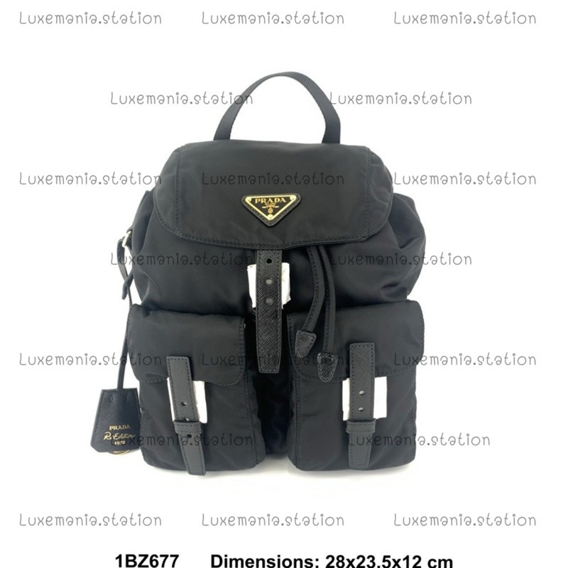 : New!! Prada 1BZ677 Nylon Backpack Bag ‼️ก่อนกดสั่งรบกวนทักมาเช็คสต๊อคก่อนนะคะ‼️