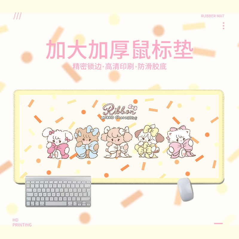 [คลังสินค้าพร้อม] สีชมพูสาวหัวใจ มิโกะ แผ่นรองเมาส์ขนาดใหญ่น่ารักการ์ตูนกันลื่นแผ่นรองแป้นพิมพ์คอมพิวเตอร์หอพักแผ่นรองโต๊ะนักเรียนสินค้าสํานักงา ราคา ถูกที่สุด ดีลบีเคเค แกลเลอรีภาพที่ 8