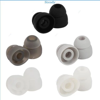 Stedy Replacement Double Flange Ear Tips Earbuds แผ่นซิลิโคนสําหรับหูฟัง In-Ear Hole 4 5 มม.