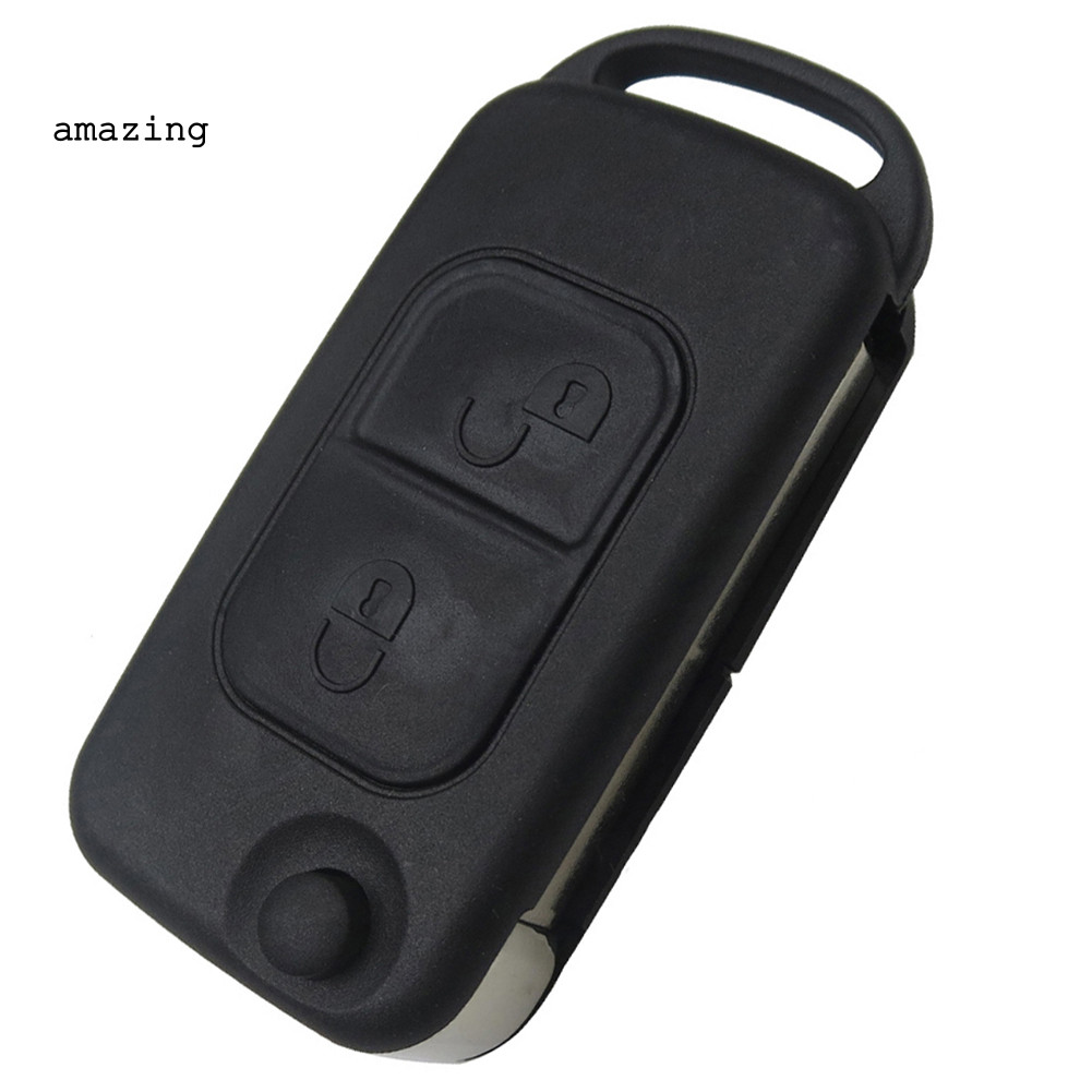 [AM] Flip Folding Uncut Blade Key Shell Case สําหรับ Mercedes Benz SLK E113 ACE W168