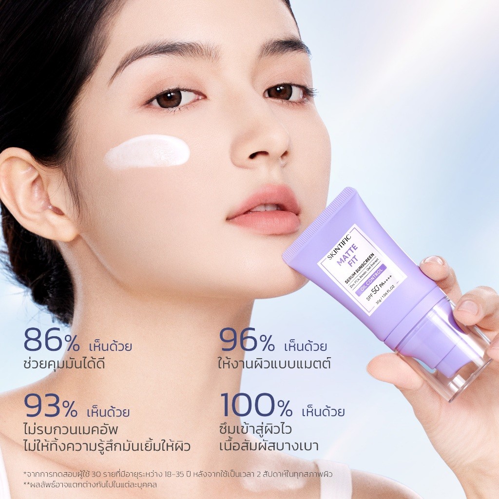 SKINTIFIC- Matte Fit Serum Sunscreen กันแดด ครีมกันแดด ครีมกันแดด - รูปที่ 2