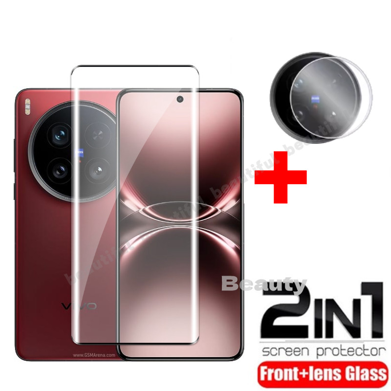 สําหรับ Vivo X200 Ultra 2025 แก้ว Vivo X200Ultra X200 Pro X200Pro X100 Pro Ultra X100S Pro VivoX200Ultra กระจกนิรภัย 9H HD หน้าจอโค้ง Protector เลนส์กล้องกระจกป้องกัน