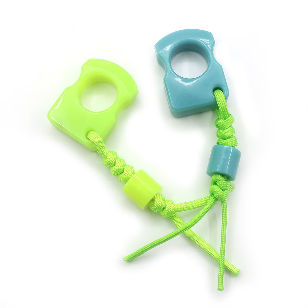 0 คนสรรเสริญ Luminous Finger Tiger Survival อุปกรณ์ Self-Defense Wolf-Proof Fluorescent Single-Finge