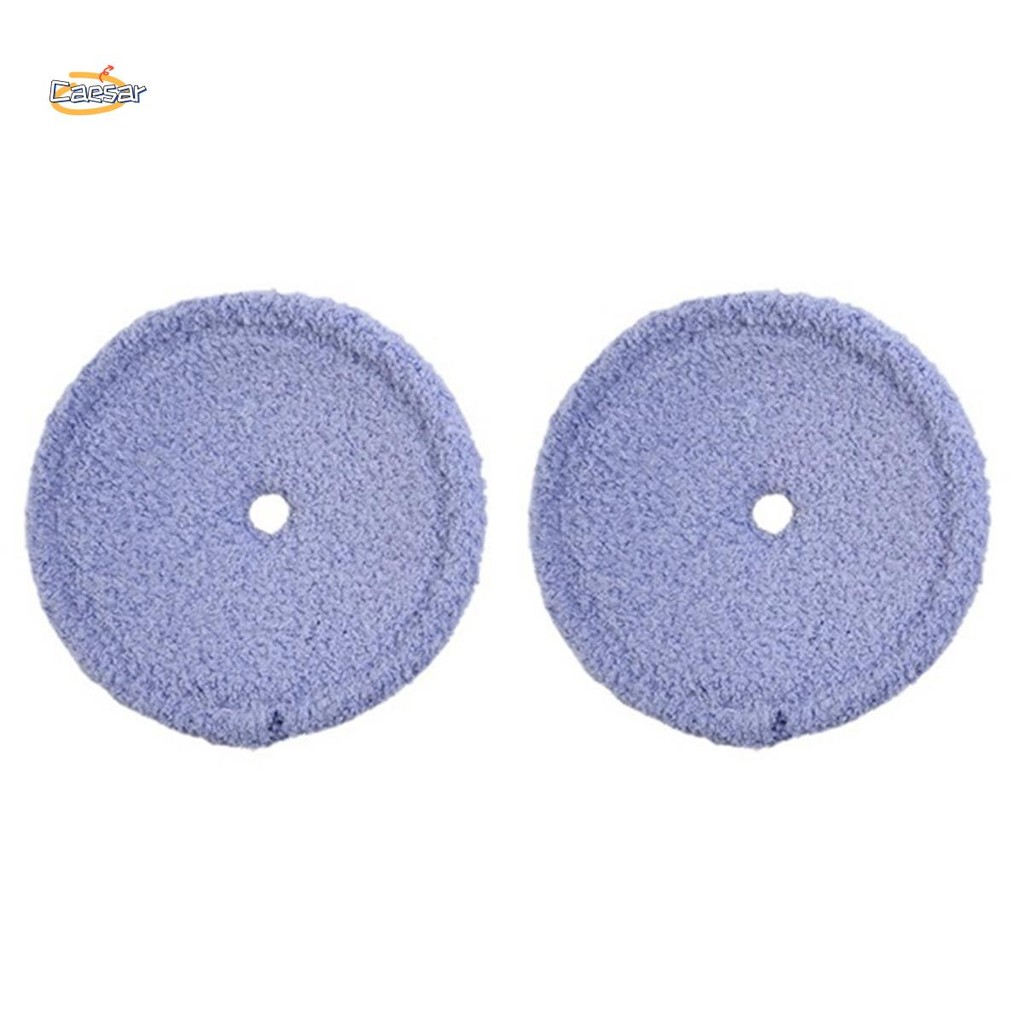 caesarA82 ชิ้น Mopping ผ้า As Shown ผ้าเครื่องดูดฝุ่นสําหรับ EVERYBOT Edge RS700 RS500 เปลี่ยนล้างทําความสะอาดได้ไมโครไฟเบอร์ Mop Pads ในครัวเรือน Clenaing เครื่องมือ
