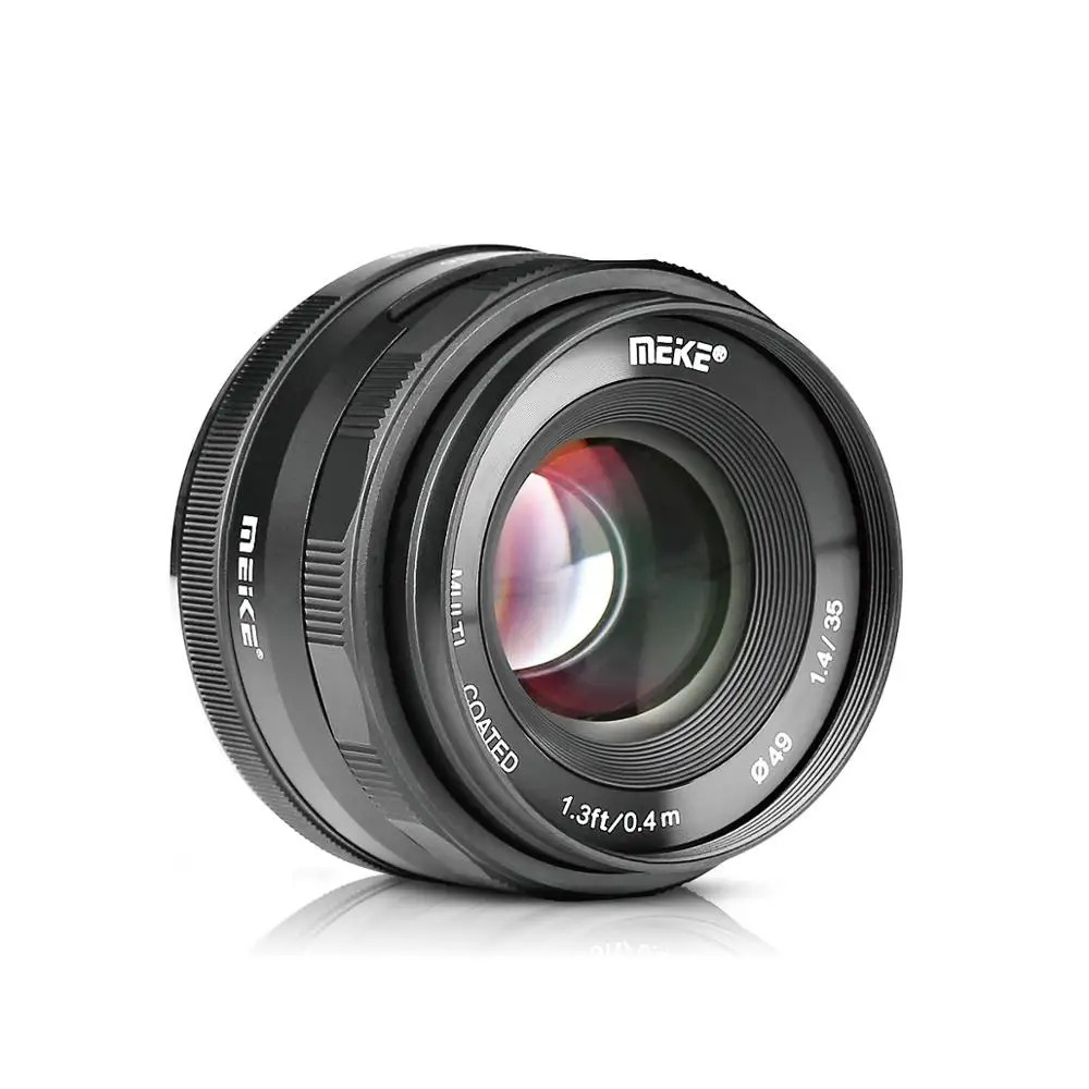 Meike 35 มม.f1.4 เลนส์โฟกัสแบบแมนนวลรูรับแสงขนาดใหญ่ APS-C สําหรับ Olympus Micro 4/3 EM10/EM5/EM1/EP
