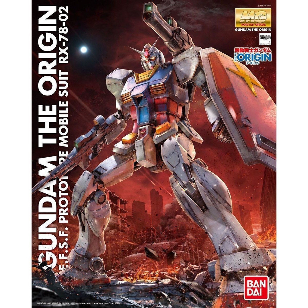 Bandai/bandaiBandai/bandai bandai MG 1/100 RX-78-2 GTO Yuanzu Gundam รุ่น Origin First Number Player