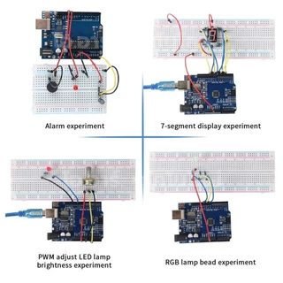 CAE-002 ชุดเริ่มต้นเรียนรู้อาร์ดูโน่ ชุดเรียนรู้ Arduino UNO R3 SMD Chip Learning Project Starter Kit ชุดเล็ก บอร์ดอา...