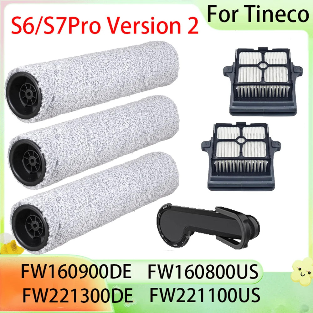 แปรงลูกกลิ้งสําหรับ Tineco Floor One S6/S7Pro รุ่น 2/S7 Flashdry เครื่องดูดฝุ่นอุปกรณ์เสริมเปลี่ยนตั