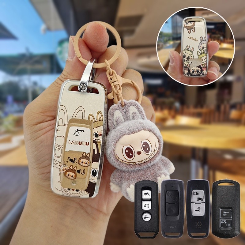 มอเตอร์ไซค์ Honda ฝาครอบกุญแจมอเตอร์ไซค์ pcx160 sh160 Forza350 vision sh mode 2023 ตะกั่ว 125 พวงกุญ