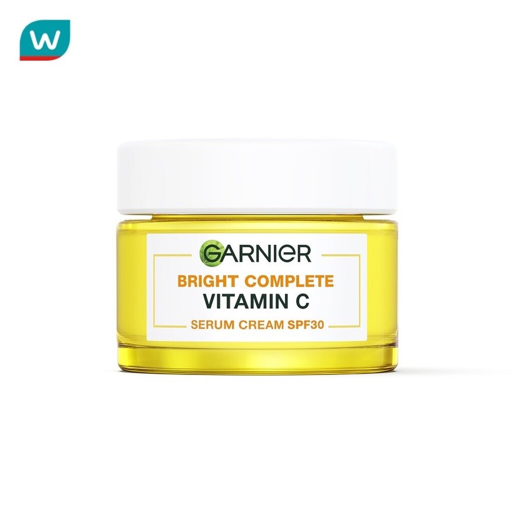 Garnier การ์นิเย่ ไบรท์ คอมพลีท วิตามินซี เซรั่ม ครีม เอสพีเอฟ30 พีเอ+++ 50 มล.