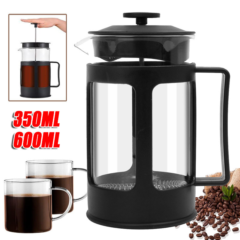 เครื่องชงกาแฟ French Press - ชุดของขวัญกดกาแฟ - หม้อต้มกาแฟทนความร้อน- เครื่องชงชาพร้อมตัวกรอง