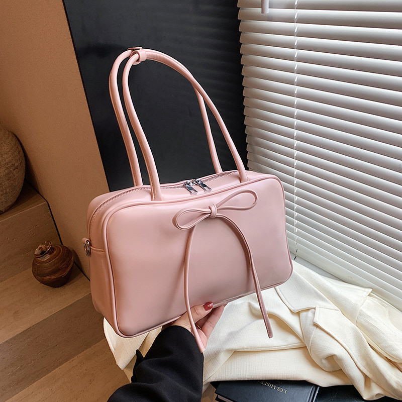 เนื้อความจุขนาดใหญ่ใหม่ฤดูใบไม้ร่วงและฤดูหนาว All-Match One-Shoulder Portable Boston BAG