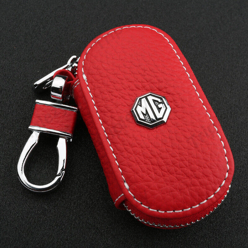 หนังกุญแจรถสมาร์ท Keyless Remote Fob Shell พวงกุญแจป้องกันกระเป๋าซิปกระเป๋าสตางค์สําหรับ MG 3 4 5 6 7 9 EP ES HS ZS EV VS One RX5 RX8 RX9 Extender Maxus 7 9