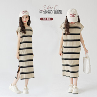 สาวแต่งตัวฤดูร้อน2-14ปีแฟชั่นสบายๆหลวมเวอร์ชั่นเกาหลียาวเสื้…